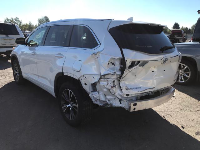 5TDJKRFH2GS240111 - 2016 TOYOTA HIGHLANDER თეთრი ფოტო 3