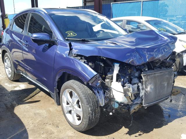 3CZRU5H70GM713850 - 2016 HONDA HR-V EXL BLUE photo 1