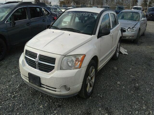 1B3CB4HA8AD596353 - 2010 DODGE CALIBER SX WHITE photo 2