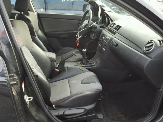 JM1BK34L771727102 - 2007 MAZDA SPEED 3 BLACK photo 5