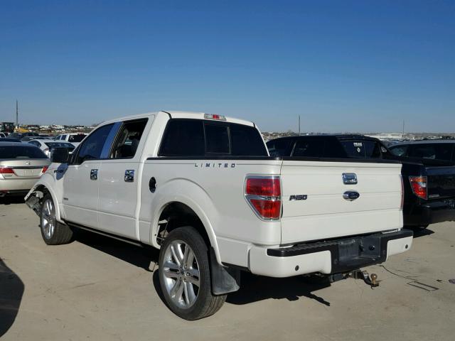 1FTFW1ETXEFA37062 - 2014 FORD F150 SUPER WHITE photo 3