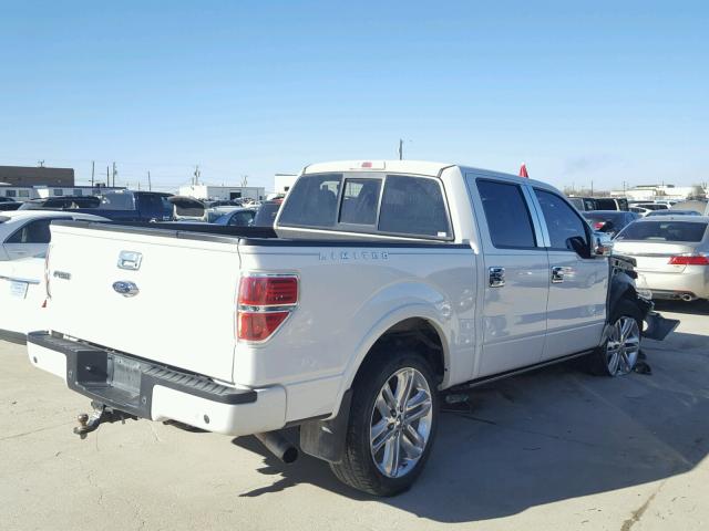 1FTFW1ETXEFA37062 - 2014 FORD F150 SUPER WHITE photo 4