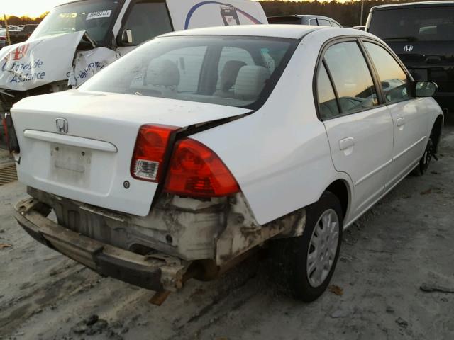 2HGES16555H529277 - 2005 HONDA CIVIC LX WHITE photo 4