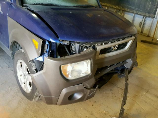 5J6YH28564L029265 - 2004 HONDA ELEMENT EX BLUE photo 9