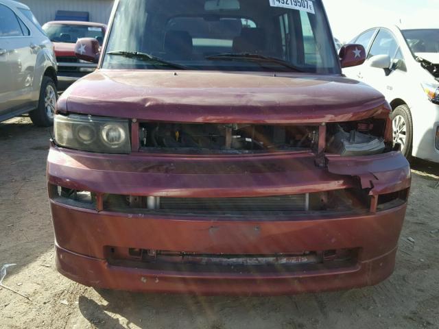 JTLKT324064122610 - 2006 TOYOTA SCION XB RED photo 9