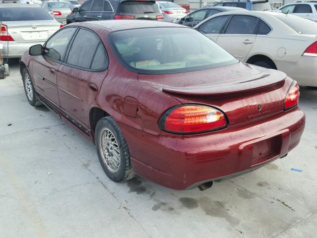 1G2WP52K8YF221747 - 2000 PONTIAC GRAND PRIX RED photo 3