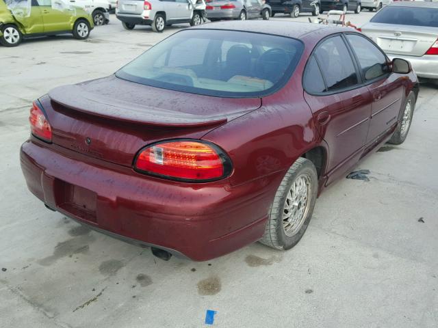 1G2WP52K8YF221747 - 2000 PONTIAC GRAND PRIX RED photo 4