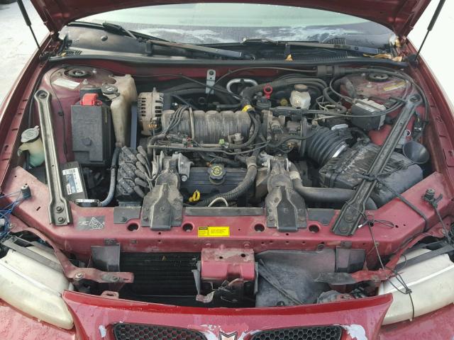 1G2WP52K8YF221747 - 2000 PONTIAC GRAND PRIX RED photo 7