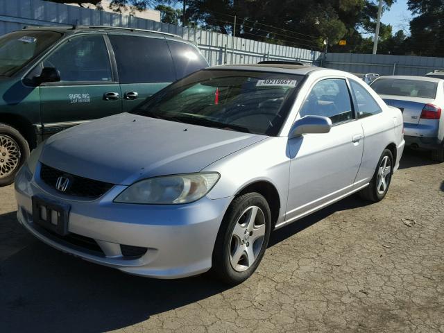 1HGEM21974L067008 - 2004 HONDA CIVIC EX SILVER photo 2