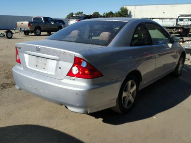 1HGEM21974L067008 - 2004 HONDA CIVIC EX SILVER photo 4