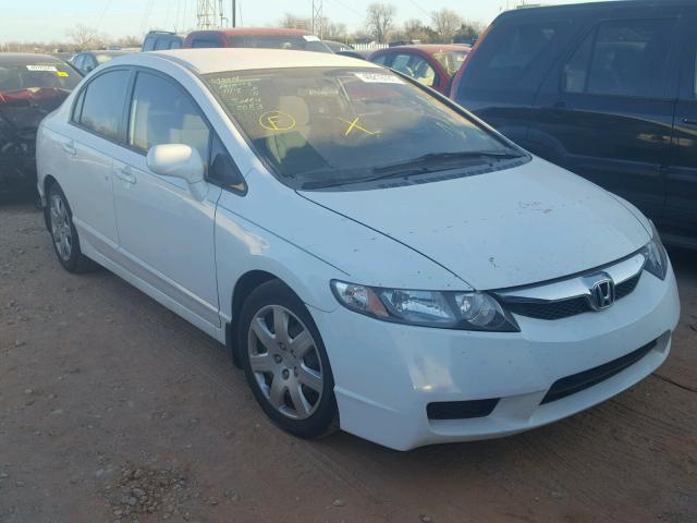 2HGFA1F59AH506747 - 2010 HONDA CIVIC LX WHITE photo 1