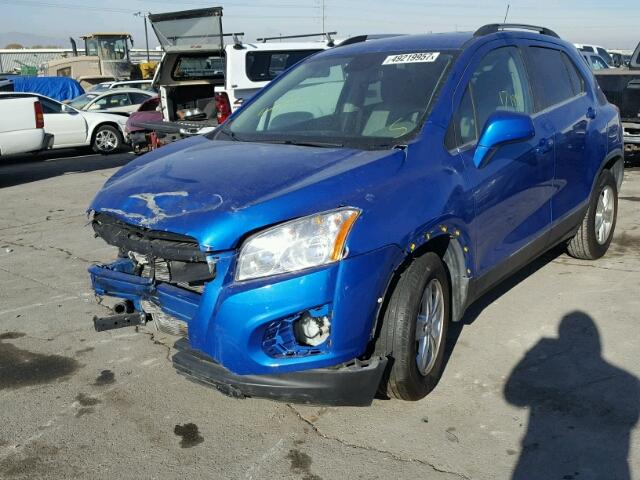 KL7CJLSBXFB173254 - 2015 CHEVROLET TRAX 1LT BLUE photo 2