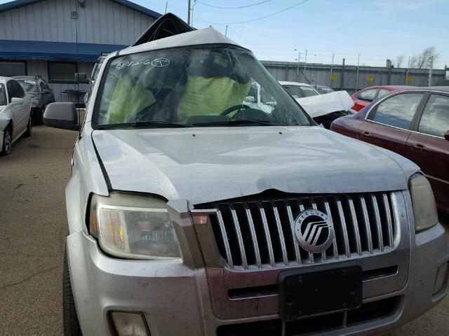 4M2CU91198KJ39728 - 2008 MERCURY MARINER SILVER photo 10