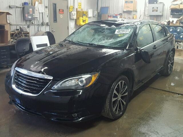 1C3CCBBB3DN593557 - 2013 CHRYSLER 200 TOURIN BLACK photo 2