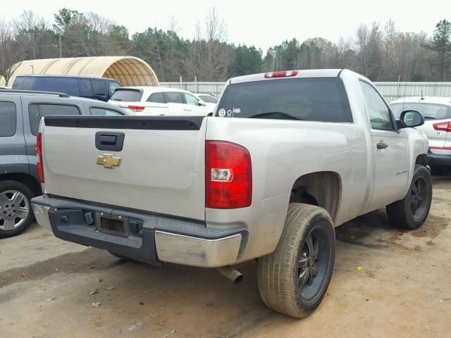 1GCEC14XX7Z597299 - 2007 CHEVROLET SILVERADO GRAY photo 4