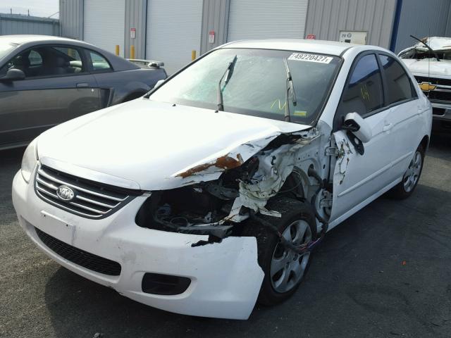 KNAFE121585505003 - 2008 KIA SPECTRA EX WHITE photo 2