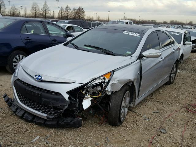 KMHEC4A42CA048082 - 2012 HYUNDAI SONATA HYB SILVER photo 2