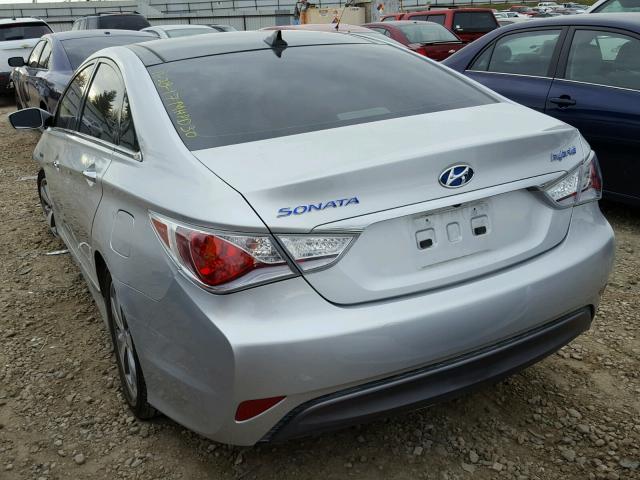 KMHEC4A42CA048082 - 2012 HYUNDAI SONATA HYB SILVER photo 3