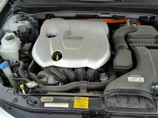 KMHEC4A42CA048082 - 2012 HYUNDAI SONATA HYB SILVER photo 7