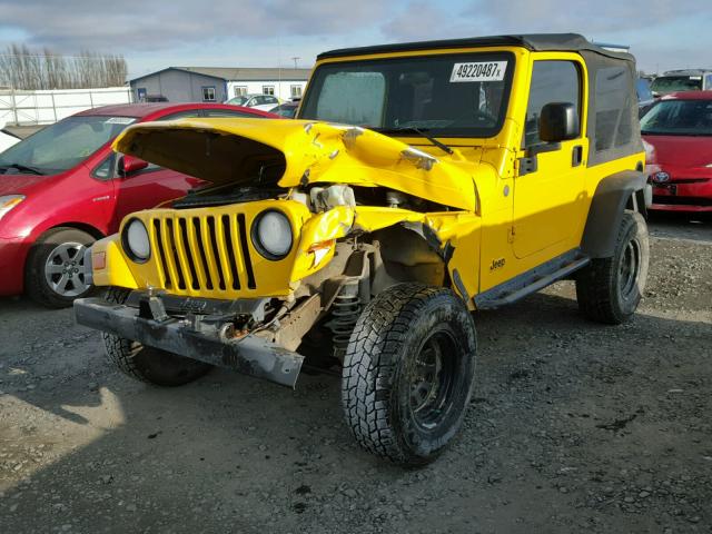 1J4FA29194P776665 - 2004 JEEP WRANGLER / YELLOW photo 2