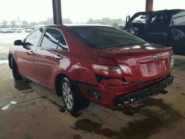 4T1BE46K09U301315 - 2009 TOYOTA CAMRY BASE RED photo 3