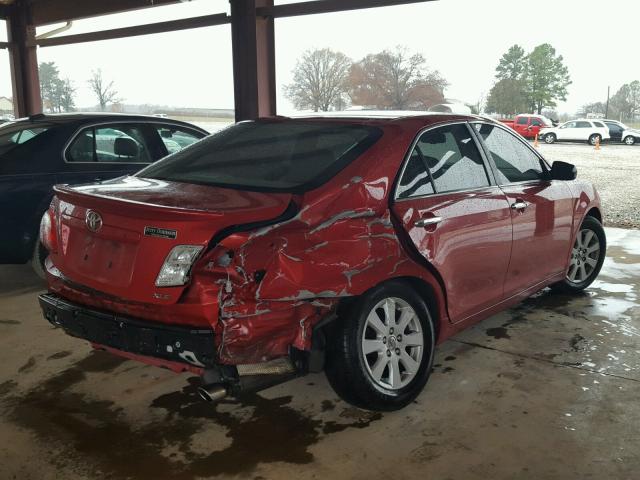 4T1BE46K09U301315 - 2009 TOYOTA CAMRY BASE RED photo 4