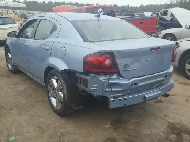 1C3CDZAB3DN657572 - 2013 DODGE AVENGER SE BLUE photo 3