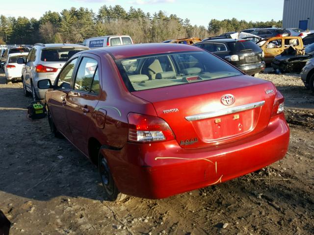 JTDBT923381215289 - 2008 TOYOTA YARIS RED photo 3