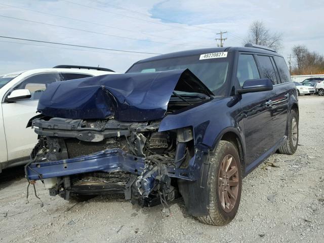 2FMGK5CC4BBD32483 - 2011 FORD FLEX SEL BLUE photo 2