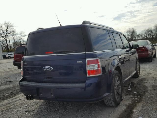 2FMGK5CC4BBD32483 - 2011 FORD FLEX SEL BLUE photo 4