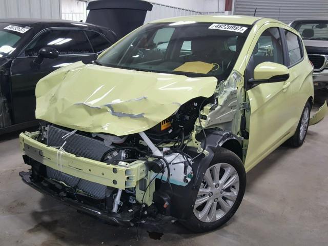 KL8CD6SA1HC839345 - 2017 CHEVROLET SPARK 1LT YELLOW photo 2