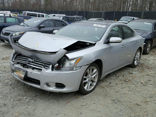 1N4AA51E59C801050 - 2009 NISSAN MAXIMA S SILVER photo 2