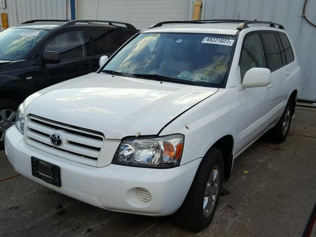 JTEDP21AX60112891 - 2006 TOYOTA HIGHLANDER WHITE photo 2