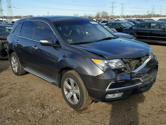 2HNYD2H44BH545573 - 2011 ACURA MDX TECHNO SILVER photo 1