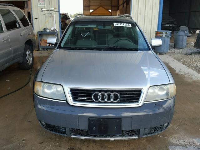 WAUYP54B61N067453 - 2001 AUDI ALLROAD SILVER photo 9