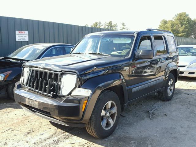 1J8GN28K98W215007 - 2008 JEEP LIBERTY SP BLACK photo 2