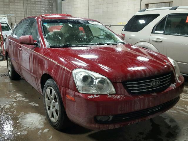 KNAGE123485203448 - 2008 KIA OPTIMA LX RED photo 1