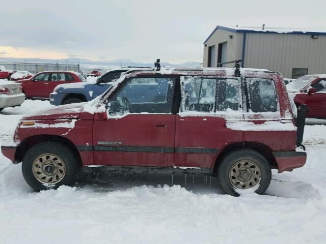 JS3TD03V4S4110829 - 1995 SUZUKI SIDEKICK J RED photo 9