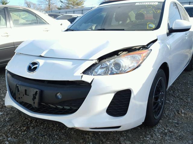 JM1BL1UF6C1528919 - 2012 MAZDA 3 I WHITE photo 9