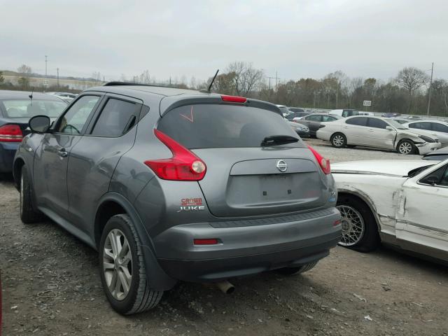 JN8AF5MR0ET351316 - 2014 NISSAN JUKE S GRAY photo 3