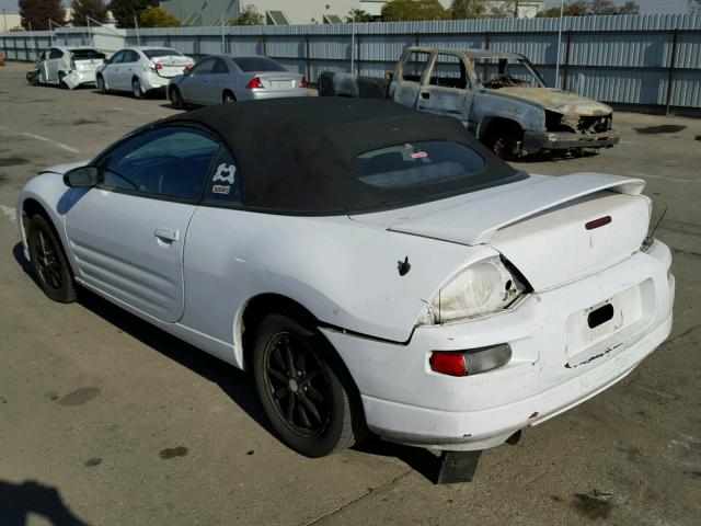 4A3AE45G61E142485 - 2001 MITSUBISHI ECLIPSE SP WHITE photo 3