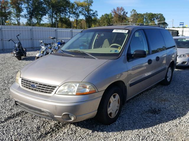 2FMZA51462BA66343 - 2002 FORD WINDSTAR L BEIGE photo 2