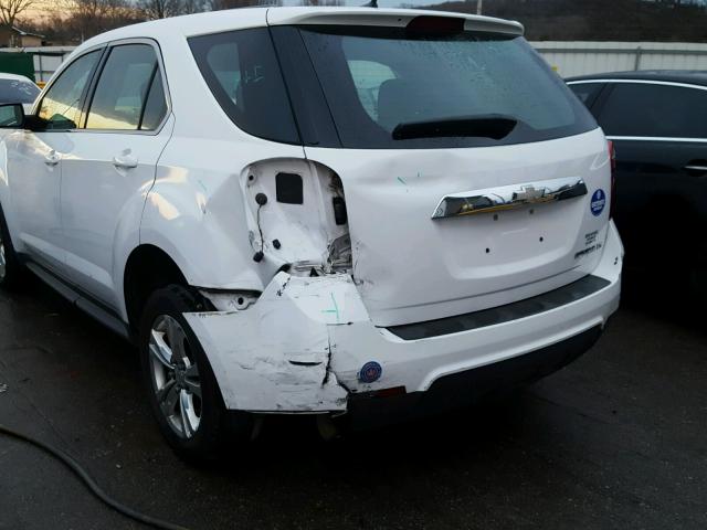 2CNALBEW3A6246484 - 2010 CHEVROLET EQUINOX LS WHITE photo 9