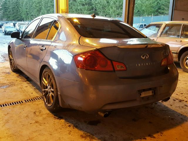 JNKBV61E27M721624 - 2007 INFINITI G35 BLUE photo 3