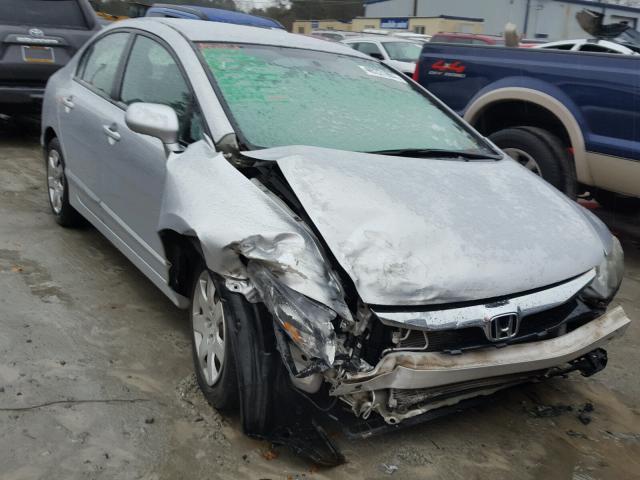 2HGFA1F52AH303120 - 2010 HONDA CIVIC LX SILVER photo 1