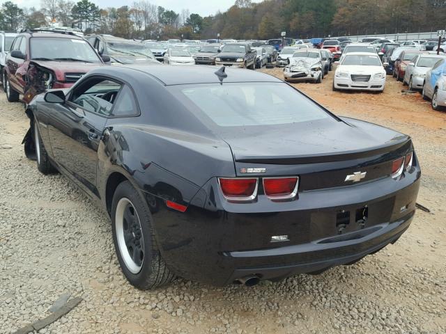 2G1FA1E35C9108374 - 2012 CHEVROLET CAMARO LS BLACK photo 3