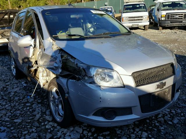 KL1TD66E19B350611 - 2009 CHEVROLET AVEO LS SILVER photo 1