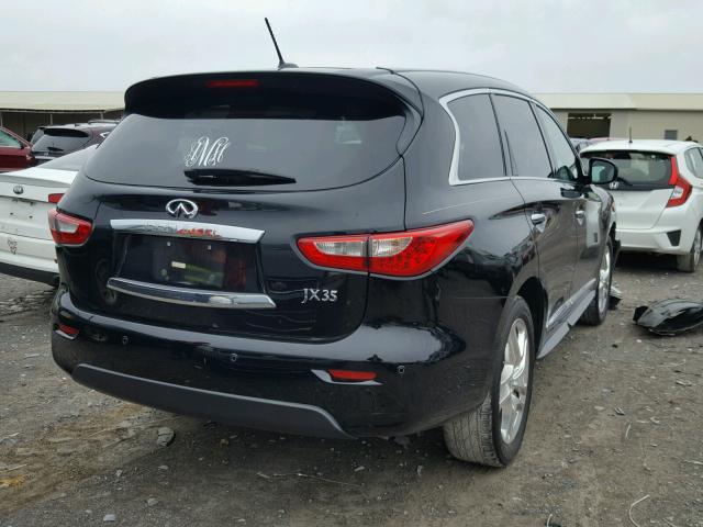 5N1AL0MN3DC308815 - 2013 INFINITI JX35 BASE BLACK photo 4