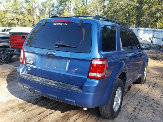 1FMCU02799KA50341 - 2009 FORD ESCAPE XLS BLUE photo 4