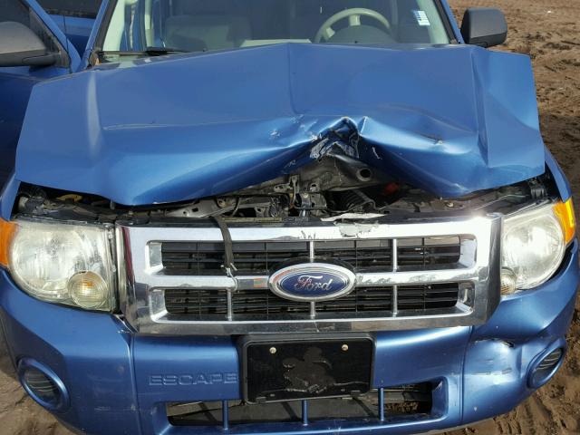 1FMCU02799KA50341 - 2009 FORD ESCAPE XLS BLUE photo 9